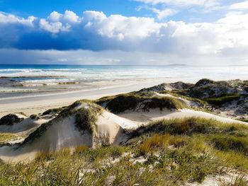 Scenic view of sea against sky