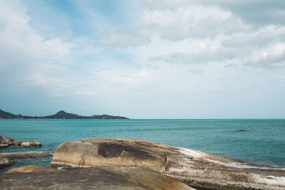 Scenic view of sea against sky