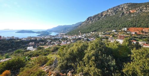 Panoramic view of townscape against sky