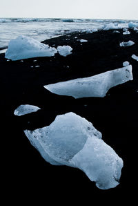 Scenic view of frozen lake