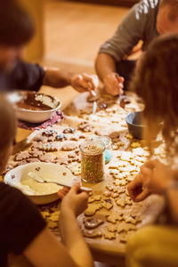 Group of people on ice cream