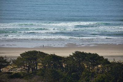 High angle view of sea