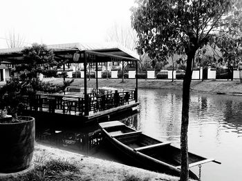 Built structure with trees in background