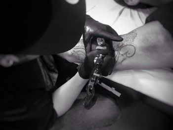 Close-up of woman working