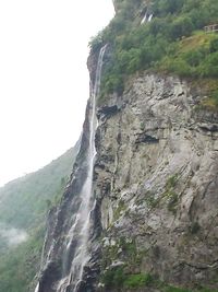 Scenic view of mountains against clear sky