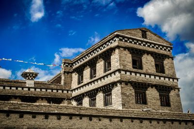 Low angle view of building against sky