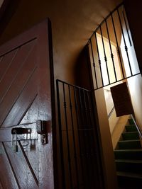 Low angle view of staircase in building