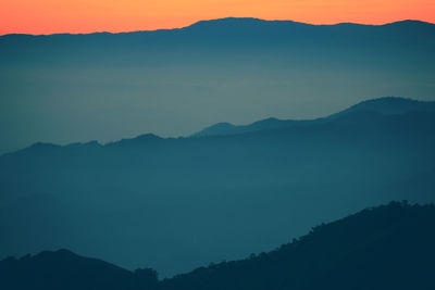 Mulayit taung, a high hill during the summer, in burma