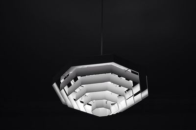 Close-up of fire over black background