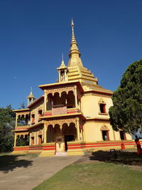 Historic building against clear blue sky