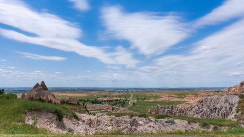 Scenic view of landscape against sky