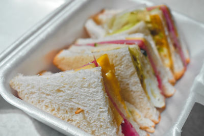 Close-up of bread on plate