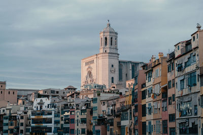 Low angle view of buildings against sky