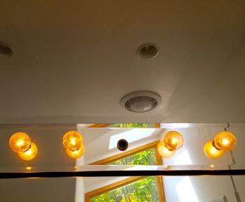 View of illuminated ceiling