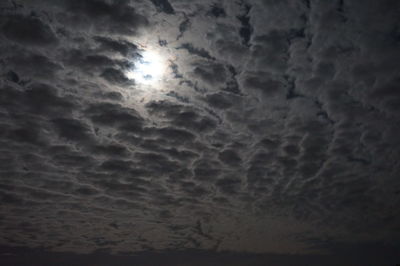 Low angle view of storm clouds in sky