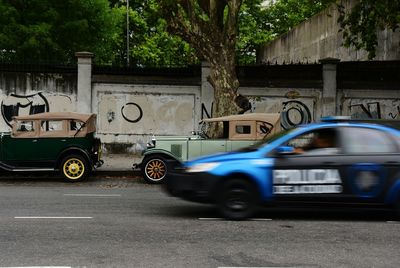 Car parked on tree