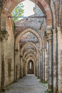 Corridor of old building