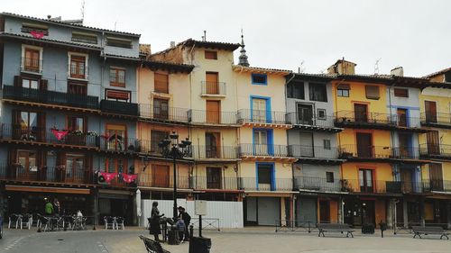 Residential buildings against sky