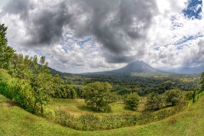 Scenic view of landscape against sky