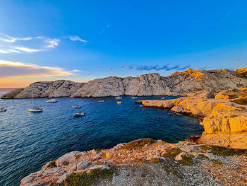 Scenic view of sea against sky