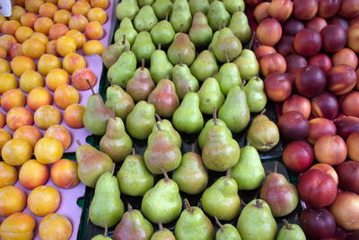 Full frame shot of fruits for sale at market stall