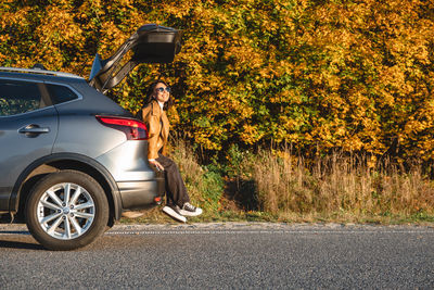 Car on road