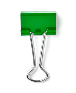 Directly above shot of green equipment against white background