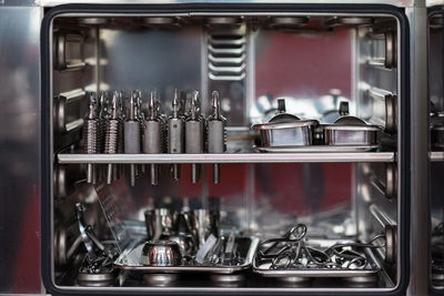 Close-up of machine in kitchen