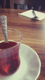 Close-up of food on table