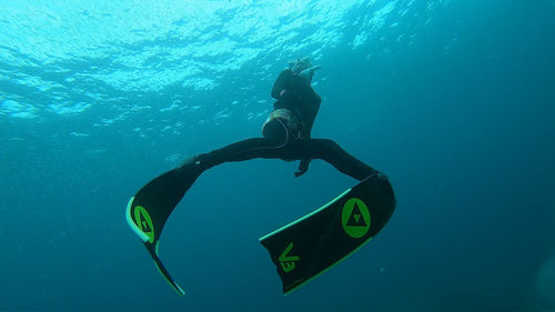 Full length of man swimming in sea