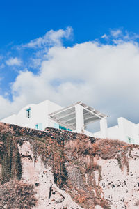 Low angle view of buildings against sky