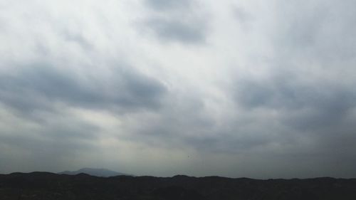 Low angle view of mountain against sky