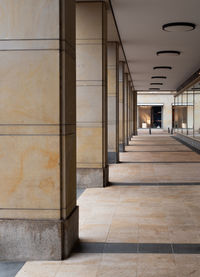 Empty corridor of building