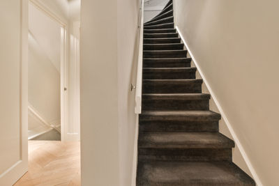 Low angle view of spiral staircase