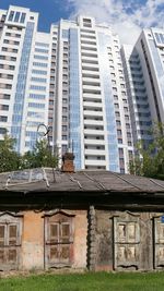 Low angle view of building against sky