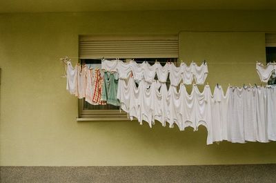 Laundry on the wall