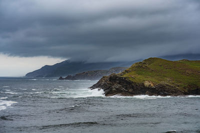 Dramatic seascape. remote location in the spanish. atlantic ocean coast. costa artabra, spain.