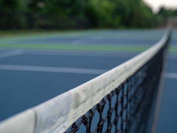 Close-up of railing