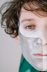 Close-up portrait of young man