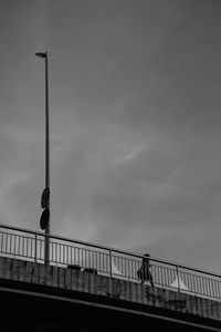 Low angle view of bridge against sky