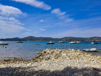 Scenic view of sea against sky