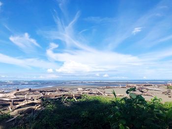 Scenic view of sea against sky