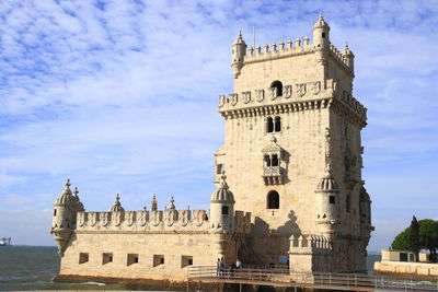 Low angle view of historical building against sky