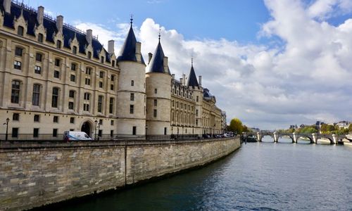 View of buildings at waterfront