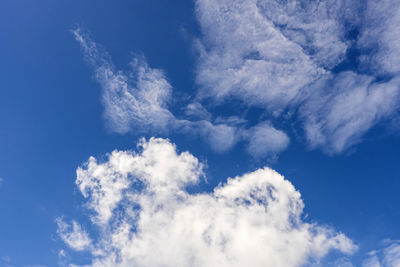 Low angle view of clouds in sky