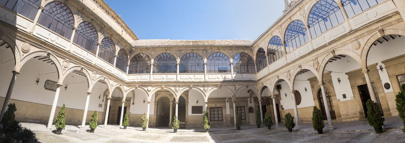 Low angle view of historic building