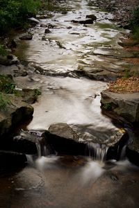 River flowing through rocks