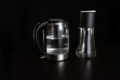 Close-up of coffee cup on table