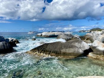 Scenic view of sea against sky