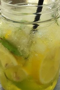 Close-up of beer in glass